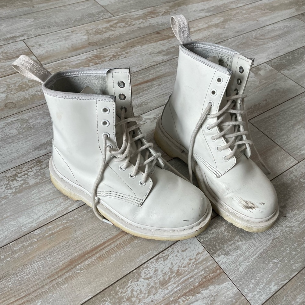 Waterproof All white dr martens
